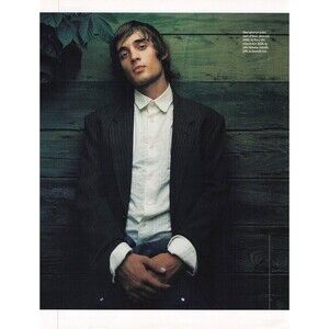 Men’s Fashion Vintage ad Photo Pinstripe Jacket male model photography decor art